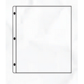 Chicago Page Protector w/ 3 Hole & Top Opening (5 1/2"x8 1/2" Insert)